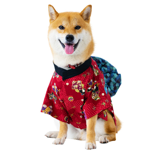KUGO PET Customizable Handmade Sakura Pet Japanese Kimono