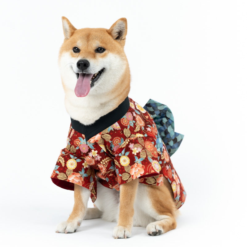 KUGO PET Customizable Handmade Sakura Pet Japanese Kimono