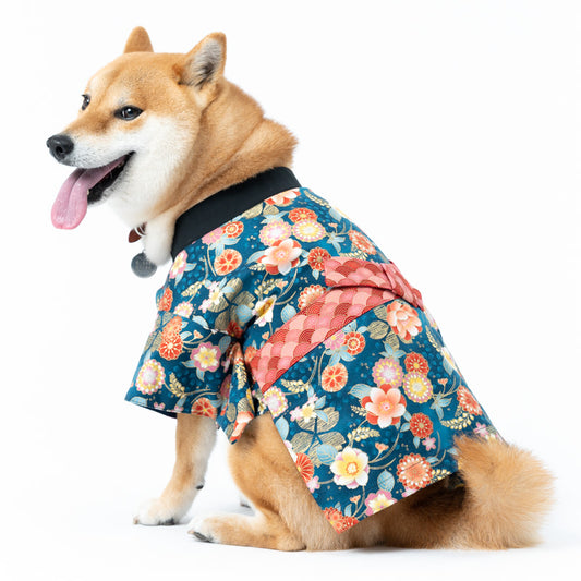 KUGO PET Customizable Handmade Sakura Pet Japanese Kimono